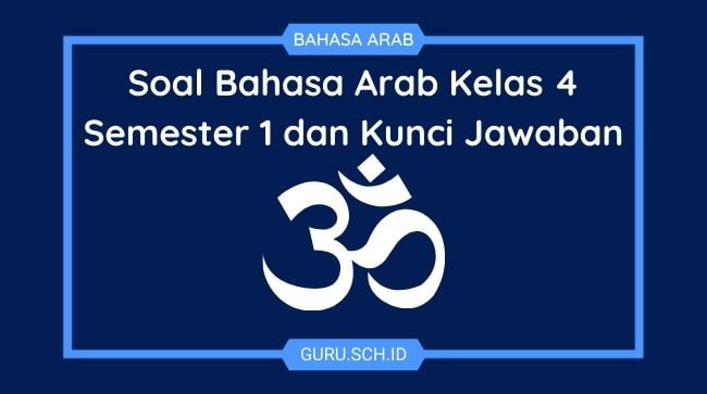 soal bahasa arab kelas 4 semester 1 dan kunci jawaban