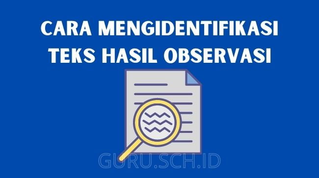 cara mengidentifikasi teks hasil observasi | GURU.SCH.ID